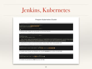 Jenkins, Kubernetes
35
 