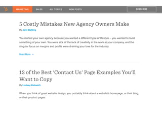 Company Blog Sites - Show Personality -
Hubspot
Solve My probs
 
