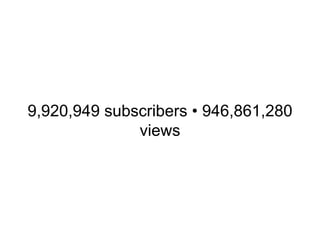 9,920,949 subscribers • 946,861,280
views
 