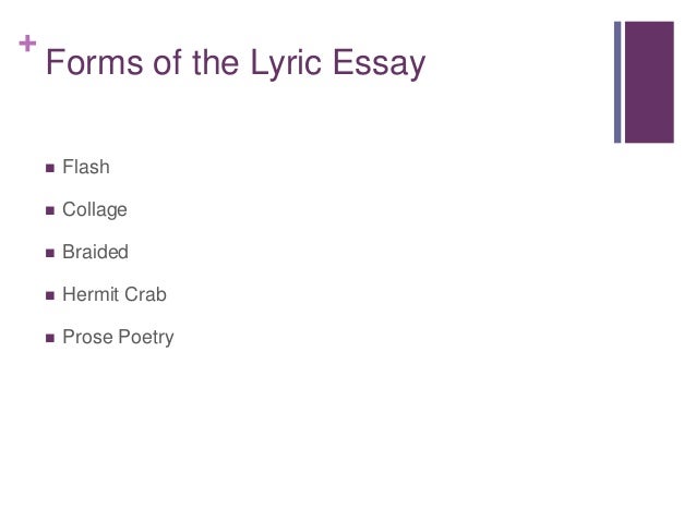 lyric essays