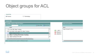 Object groups for ACL
 