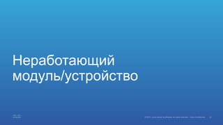 Неработающий
модуль/устройство
 