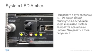 При работе с супервизором
SUP2T также можно
столкнуться с ситуацией,
когда индикатор System
загорается оранжевым
цветом. Что делать в этой
ситуации ?
System LED Amber
 