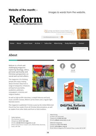 14
Website of the month: -
Images & words from the website.
 