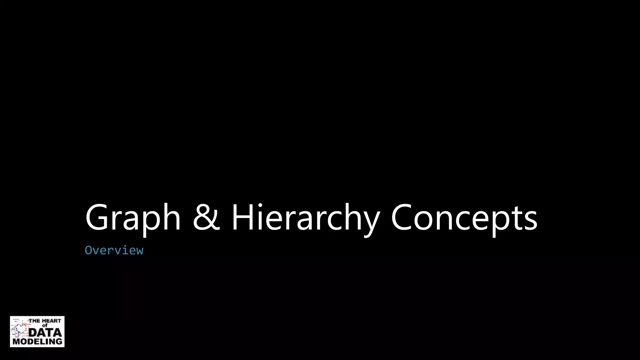 Graph & Hierarchy Concepts
Overview
 