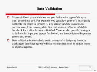 2016 ms excel_bm | PDF