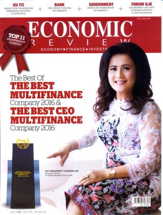 2016 Indonesia Multi Finance Award 