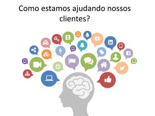 Como estamos ajudando nossos
clientes?
 