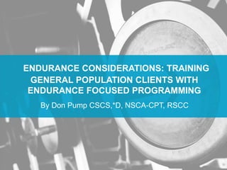 2016 NSCA Hawaii State Clinic Lecture | PPTX