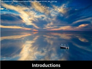 Introductions
http://theatre.univ-montp3.fr/sites/default/files/pictures/water-373780_960_7201.jpg
 