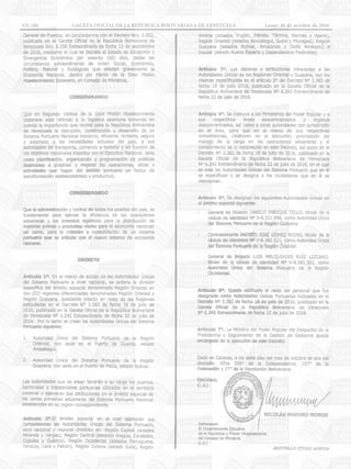 431.180 GACETA OFICIAL DE LA REPÚBLICA BOLIVARIANA DE VENEZUELA		 Lunes 10 de octubre de 2016
 