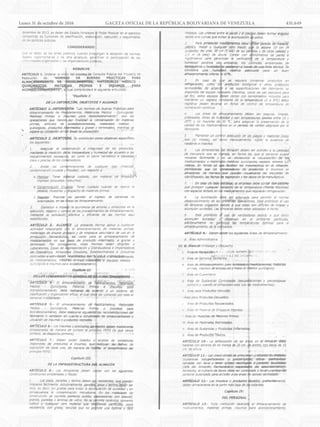Lunes 31 de octubre de 2016		 GACETA OFICIAL DE LA REPÚBLICA BOLIVARIANA DE VENEZUELA		 431.649
 