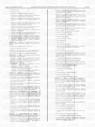 Lunes 31 de octubre de 2016		 GACETA OFICIAL DE LA REPÚBLICA BOLIVARIANA DE VENEZUELA		 431.651
 