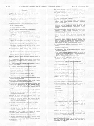 431.652 GACETA OFICIAL DE LA REPÚBLICA BOLIVARIANA DE VENEZUELA		 Lunes 31 de octubre de 2016
 