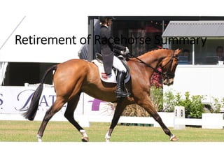Retirement of Racehorse Summary
 