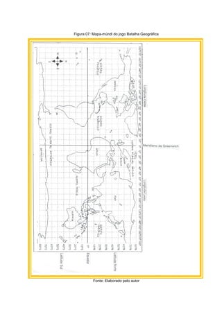 Figura 07: Mapa-múndi do jogo Batalha Geográfica
Fonte: Elaborado pelo autor
 