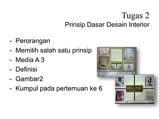 2016 Pengantar Desain Interior | PPTX