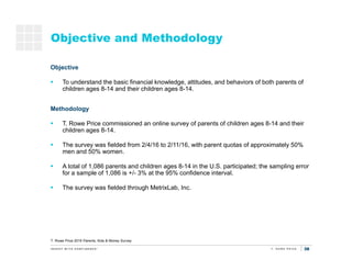 38
Objective and Methodology
Objective
 To understand the basic financial knowledge, attitudes, and behaviors of both par...