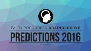 2016 PREDICTIONS
