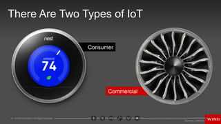 18 © 2016 Wind River. All Rights Reserved.
There Are Two Types of IoT
Consumer
Commercial
 