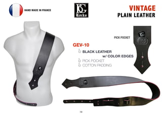 14
VINTAGE
PLAIN LEATHER
GEV-10
BLACK LEATHER
w/ COLOR EDGES
PICK POCKET
COTTON PADDING
HAND MADE IN FRANCE
PICK POCKET
 