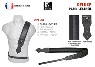 21
PICK POCKETNON SLIP RIBBON
COTTON PADDING
POLAR WOOL
DELUXE
PLAIN LEATHER
HAND MADE IN FRANCE
GEL-10
BLACK LEATHER
PICK POCKET
POLAR WOOL
COTTON PADING
NON SLIP RIBBON
 