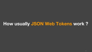 How usually JSON Web Tokens work ?
21
 