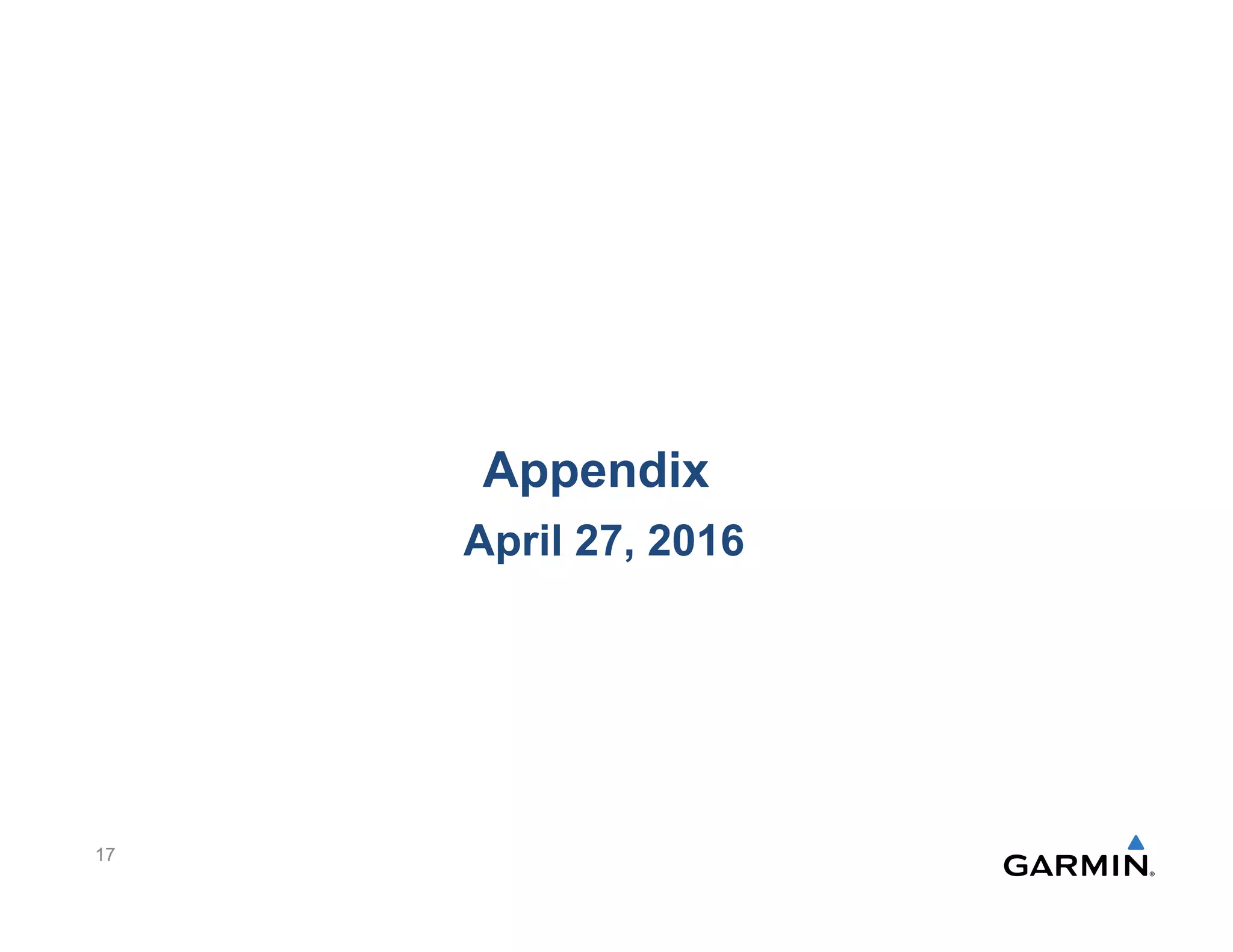 Appendix
April 27, 2016
17
 