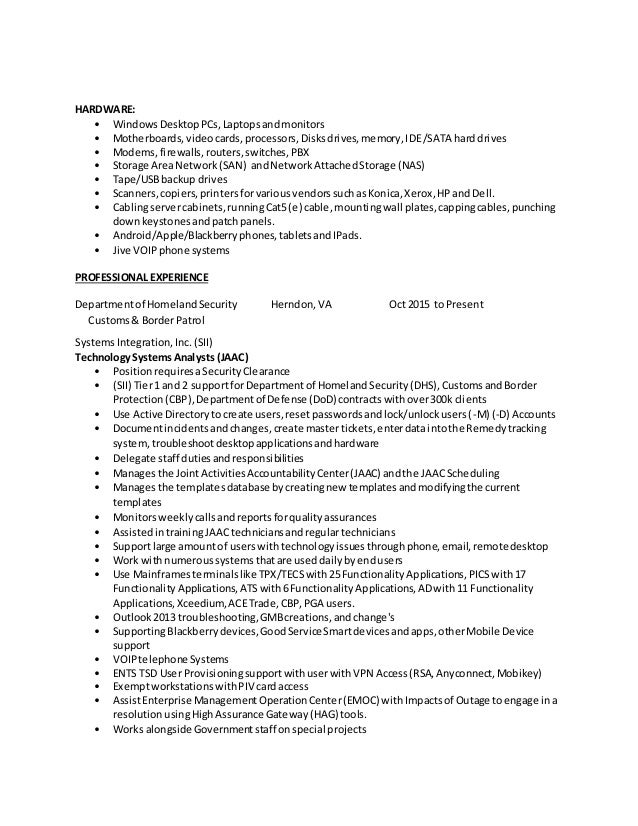 border patrol resume
