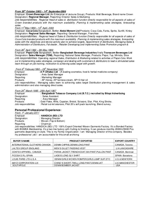 national sales manager job description