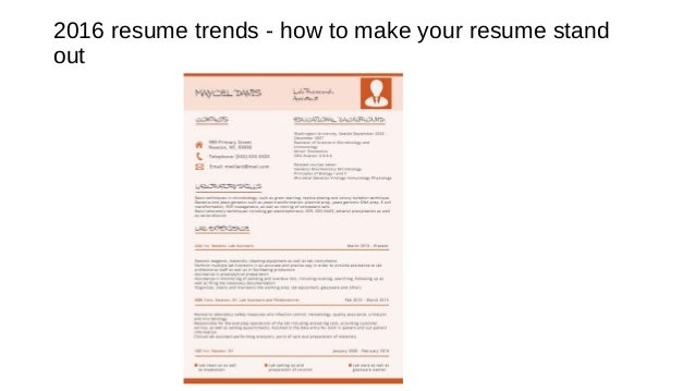 How to make a stand out resume