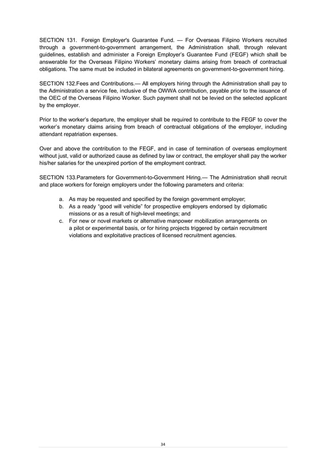 2016 Revised POEA Rules and Regulations