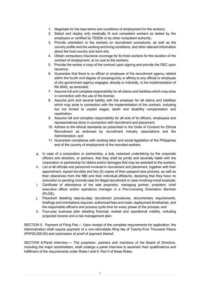 2016 Revised POEA Rules and Regulations