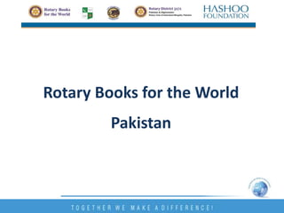 Rotary Books for the World
Pakistan
 