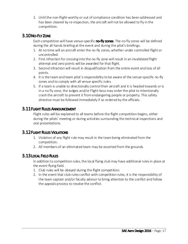 Sae Aero Design Rules Sae Aero Design Rules