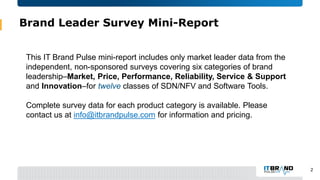 2016 SDN-NFV and Software Tools Brand Leader Survey (Mini Report)