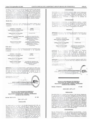 Lunes 5 de septiembre de 2016	 GACETA OFICIAL DE LA REPÚBLICA BOLIVARIANA DE VENEZUELA	 430.431
 