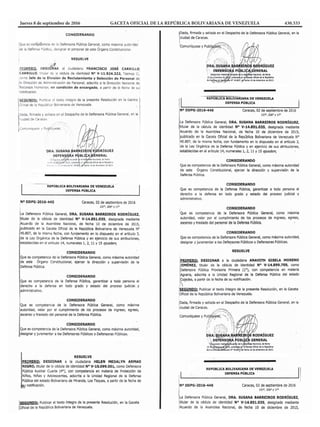 Jueves 8 de septiembre de 2016	 GACETA OFICIAL DE LA REPÚBLICA BOLIVARIANA DE VENEZUELA	 430.533
 