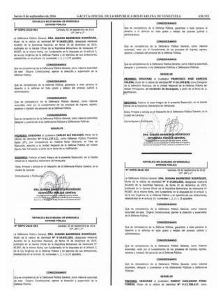 Jueves 8 de septiembre de 2016	 GACETA OFICIAL DE LA REPÚBLICA BOLIVARIANA DE VENEZUELA	 430.535
 
