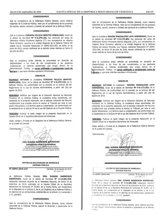Jueves 8 de septiembre de 2016	 GACETA OFICIAL DE LA REPÚBLICA BOLIVARIANA DE VENEZUELA	 430.537
 