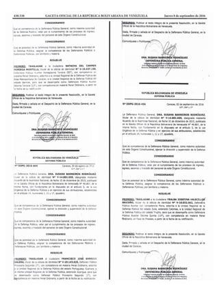 430.538 GACETA OFICIAL DE LA REPÚBLICA BOLIVARIANA DE VENEZUELA		 Jueves 8 de septiembre de 2016
 