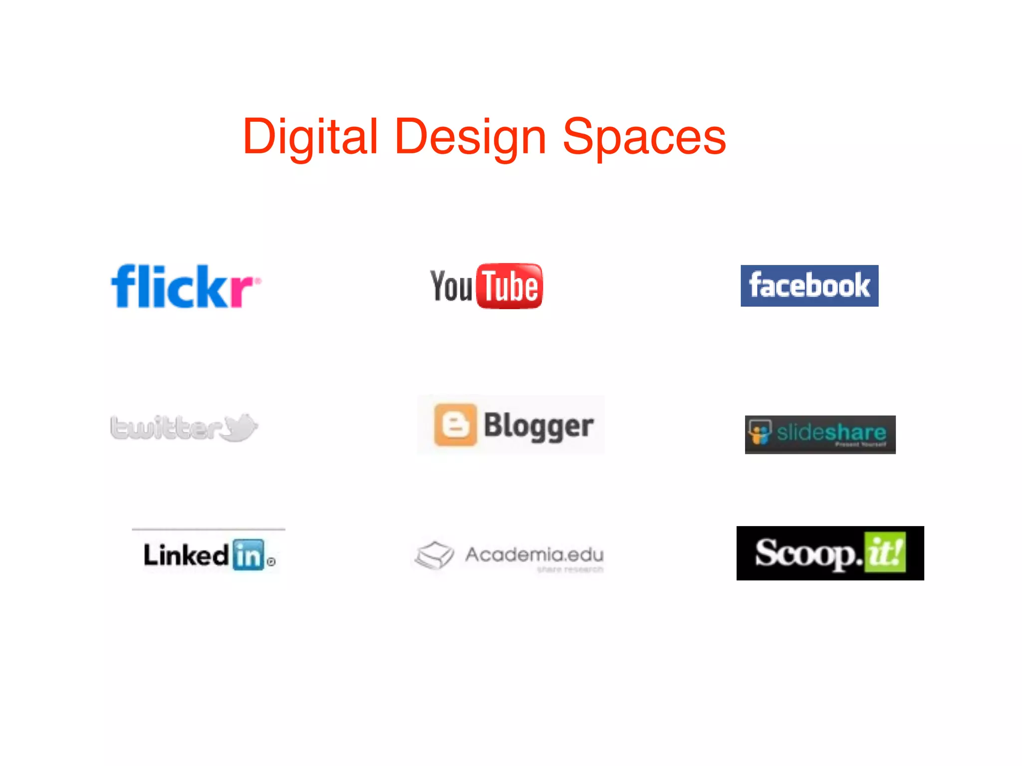 Digital Design Spaces
 