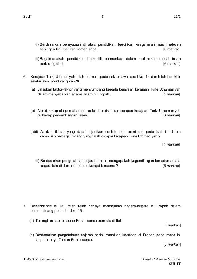 Contoh Soalan Hafazan - Persoalan p