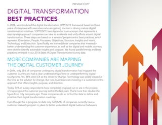 In 2016, we introduced the digital transformation OPPOSITE framework based on three
years of interviews with executives wh...