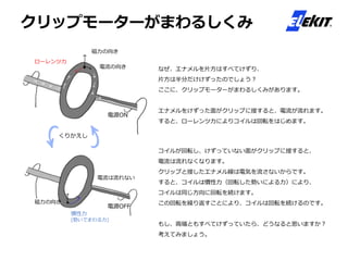 クリップモーターをつくろう