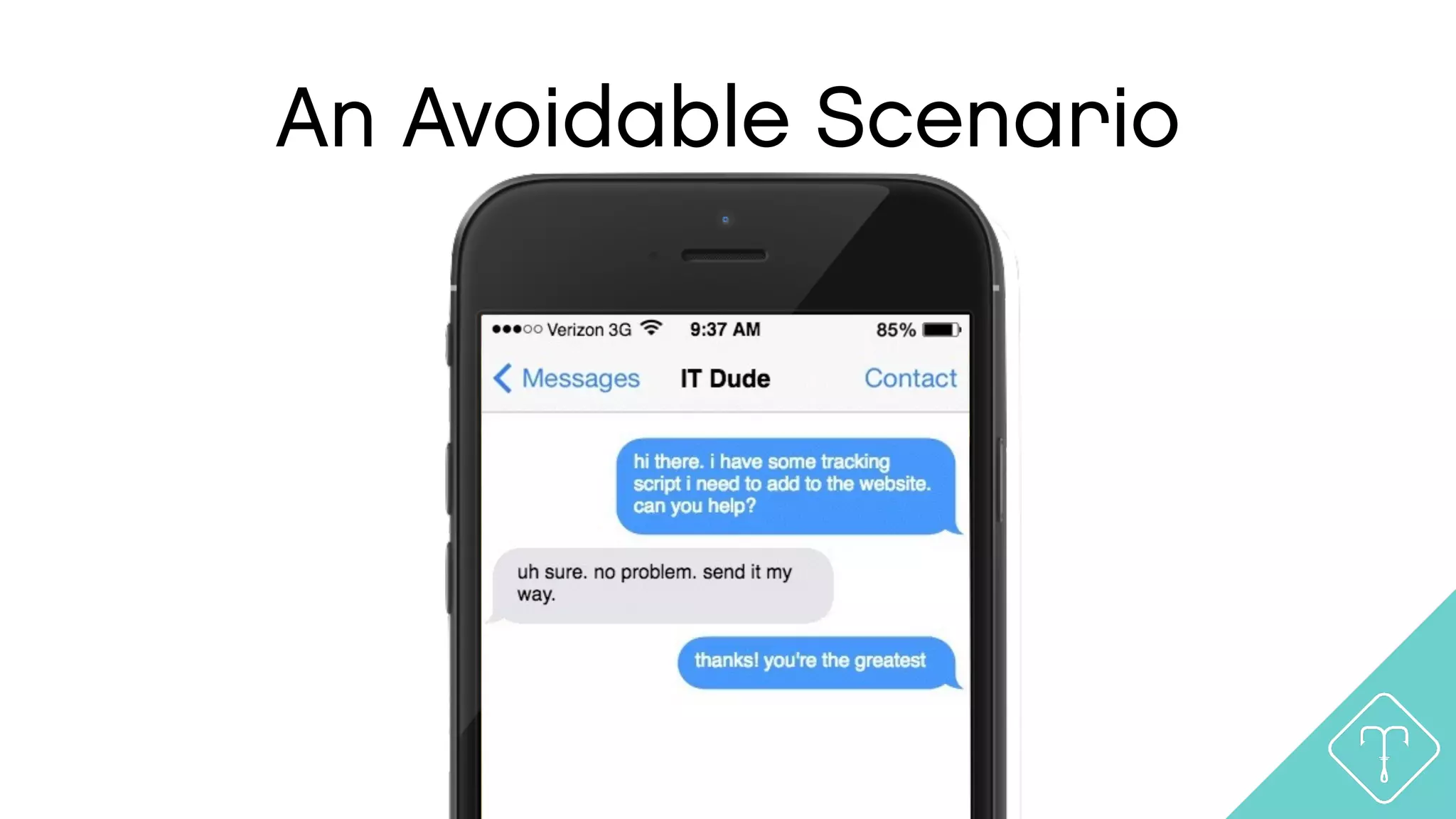 An Avoidable Scenario
 