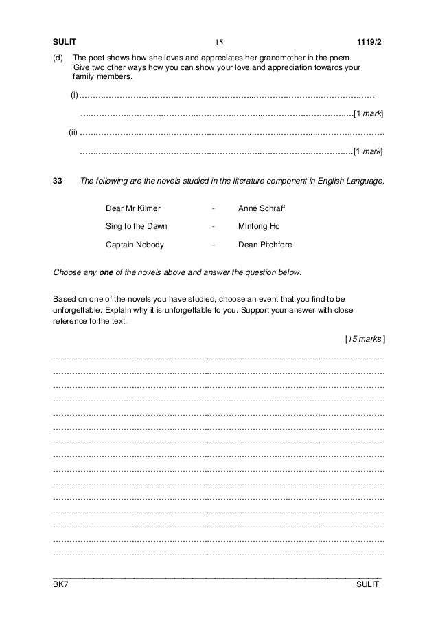 format paper 2 english spm