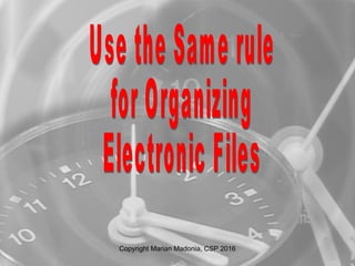 Copyright Marian Madonia, CSP 2016
 