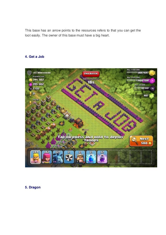clash of clans base layout