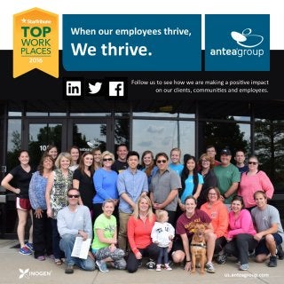 Antea Group Named 2016 Top Workplace